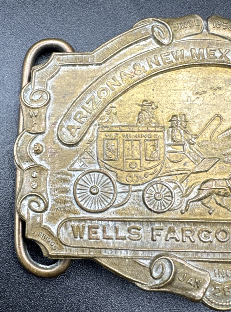 Montauk Silver Company Belt Buckle Arizona New Mexico Express Co