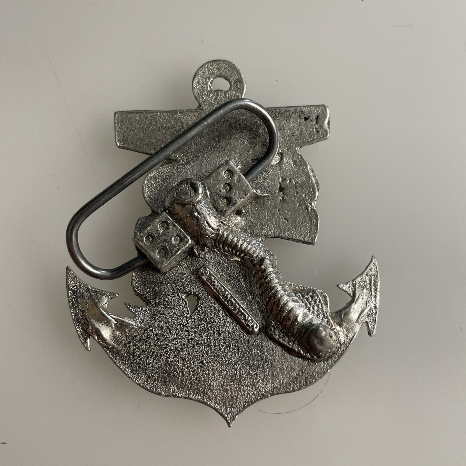 Stewed Screwed and Tattooed Tattoo 2002 Anchor Belt Buckle Vtg