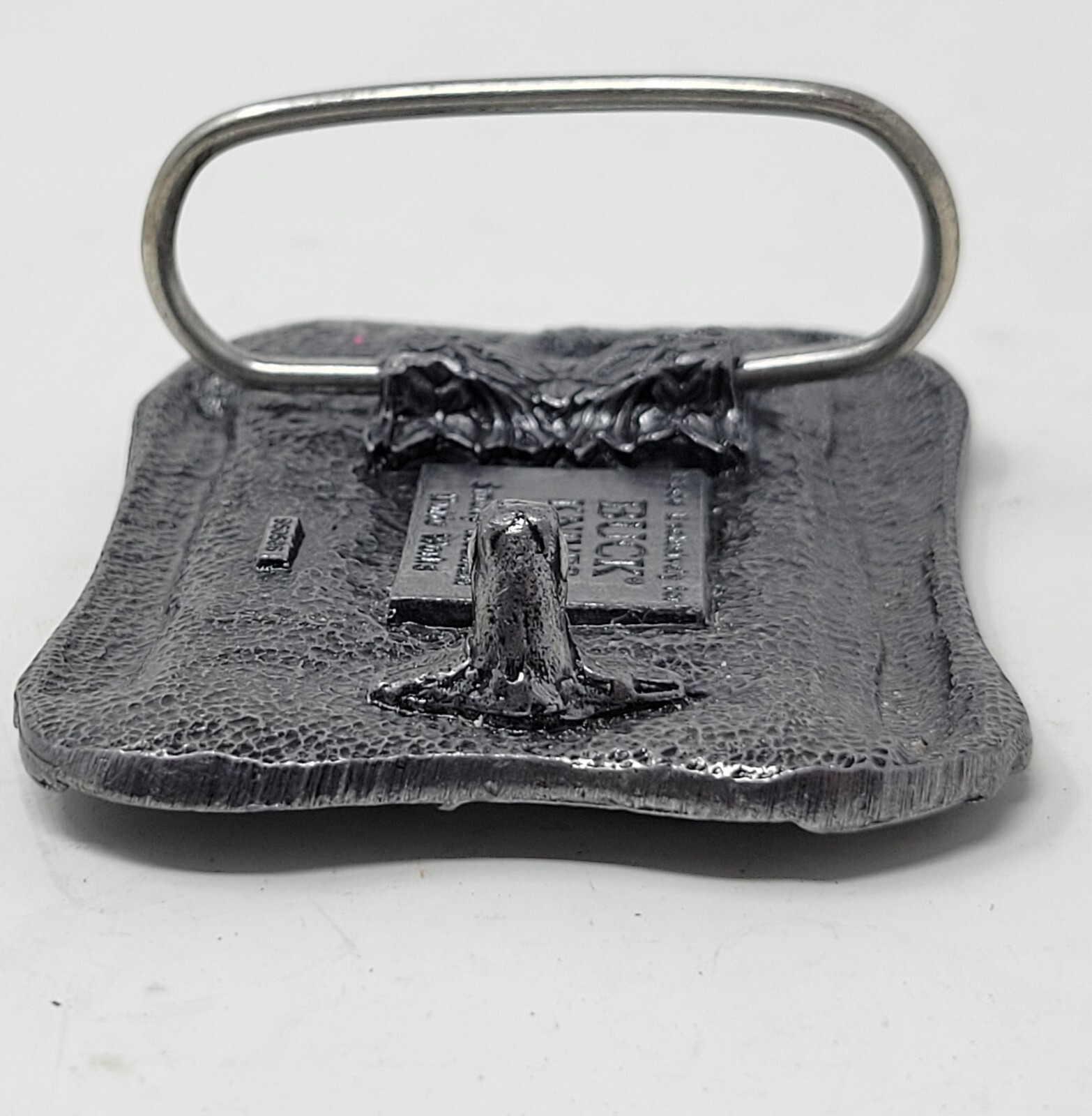 Belt Buckle Buck Knives Pewter Four Generations Smoky Mountain Knife Works