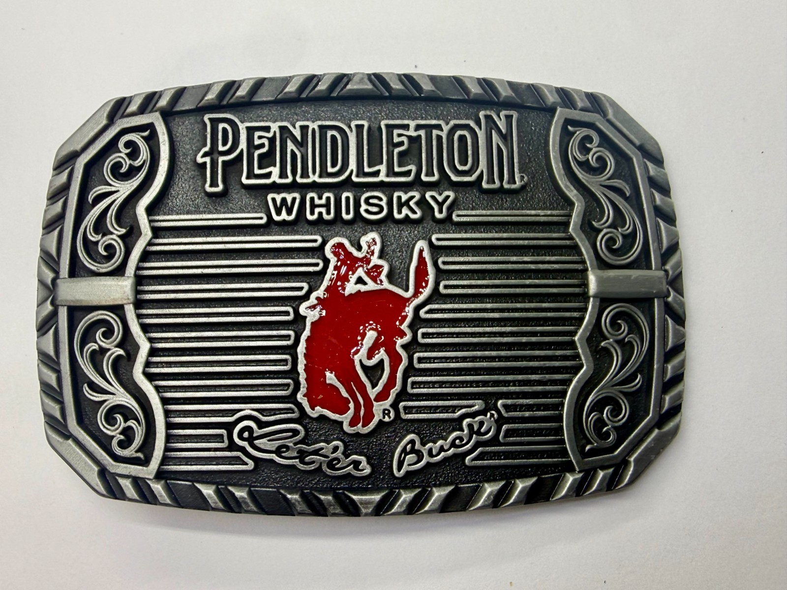 2025 Pendleton Whiskey Let&rsquo;er Buck Rodeo Cowboy Montana Silversmiths Belt Buckle