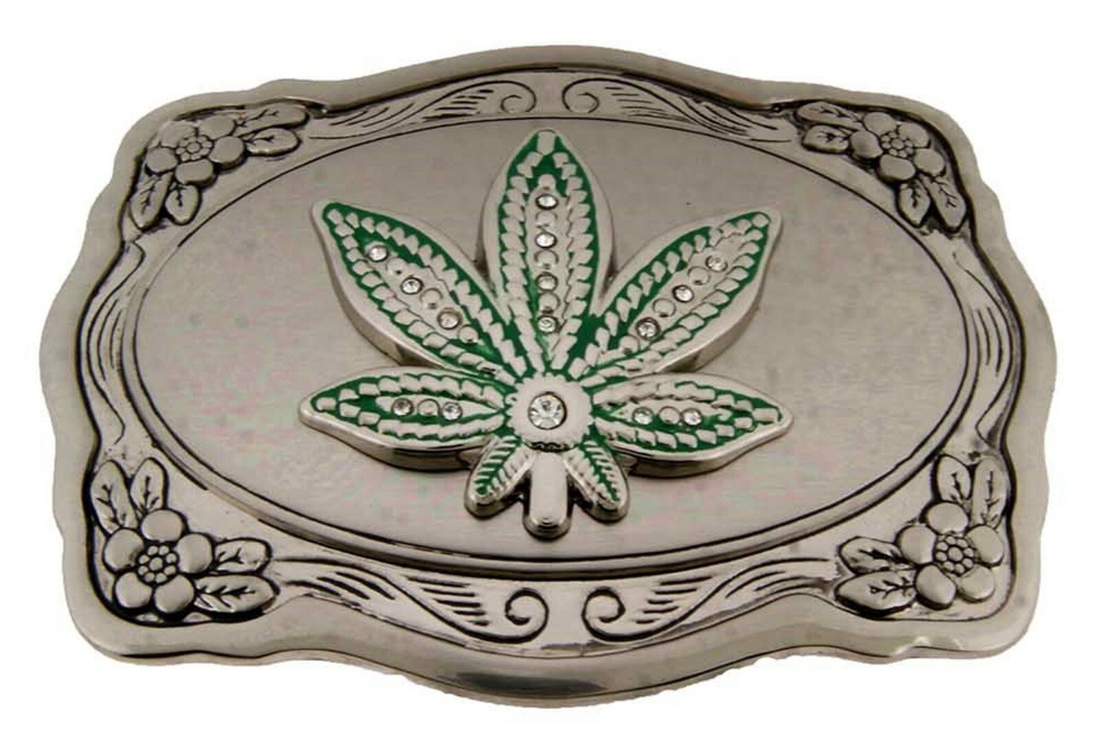 Marijuana Leaf Pot Hippie Stoner cannabis Weed Ganja Grass Herb Belt Buckle Goth