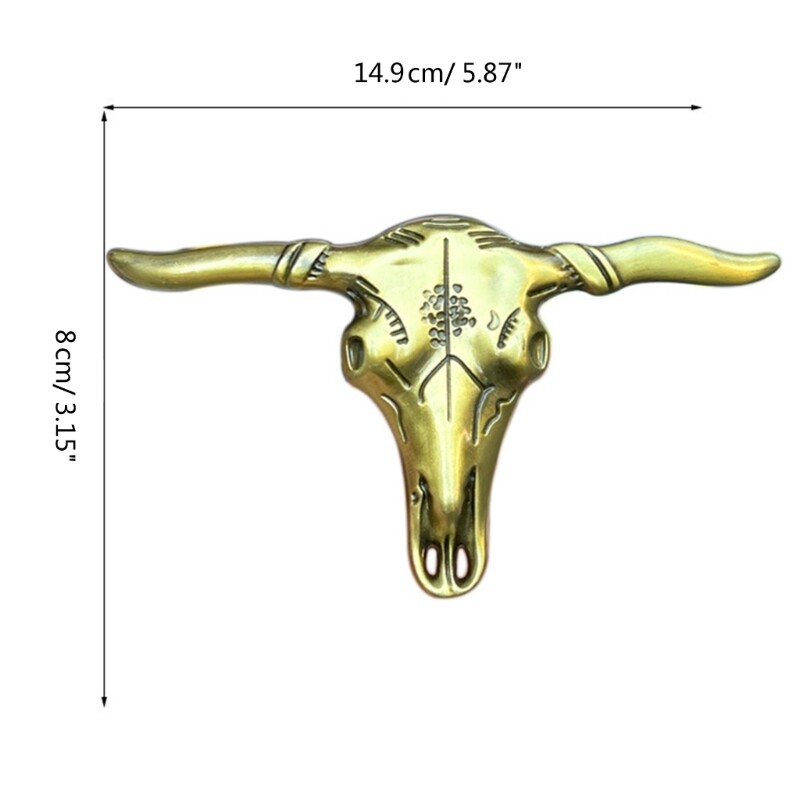 Vintage Skull Shape Belt Buckle for Adult Waist Belt DIY Unisex