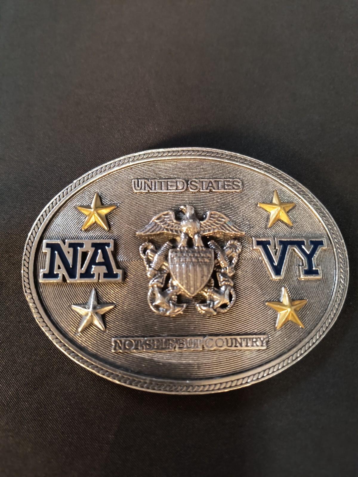 United States Navy Belt Buckle US Navy 2008 Metal Military NICE