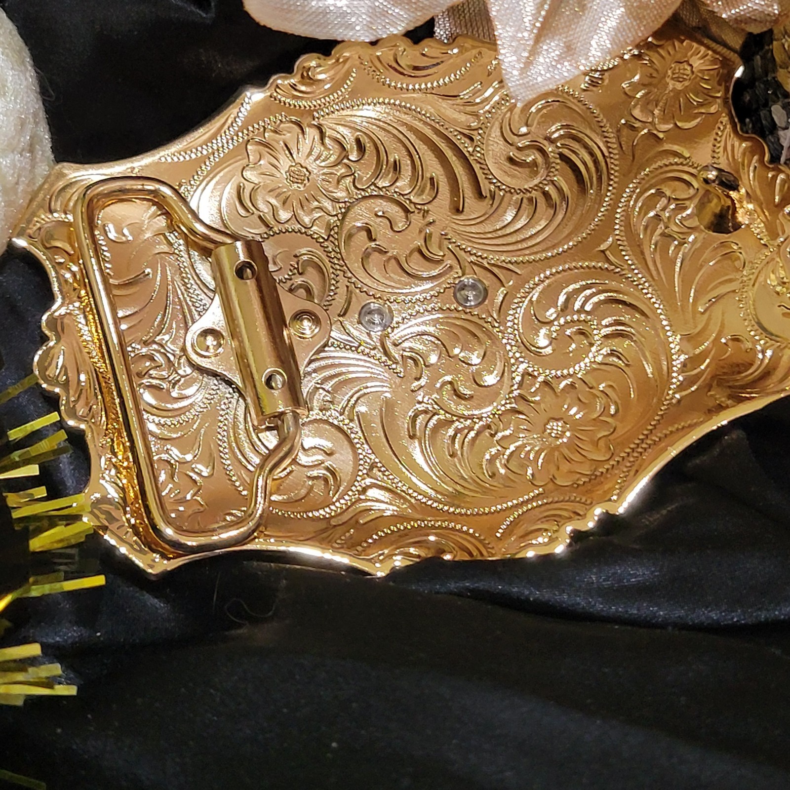 Texas Concho Western belt Buckle Rose Gold Silver Heavy Zinc Alloy