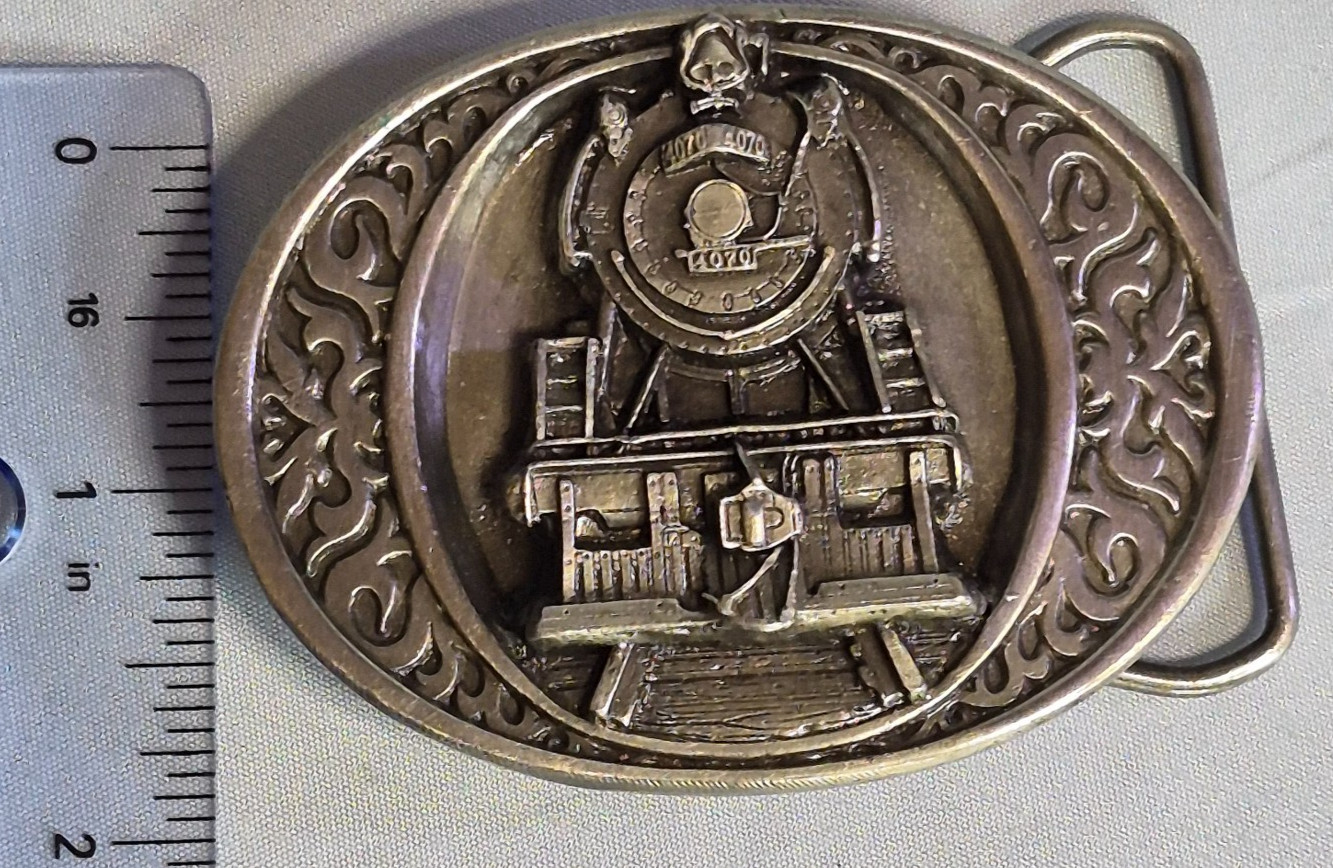 Limited Edition GTW 4070 Steam Locomotive Train Belt Buckle Midwest Railway