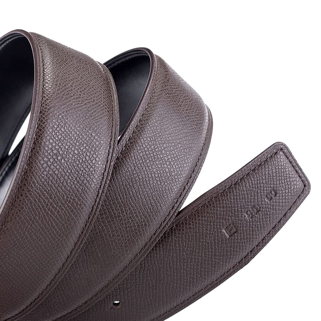 Vatee&rsquo;s Men Genuine EU85: 100cm(fit waist 28-30) Wide 38mm, 212: Coffee