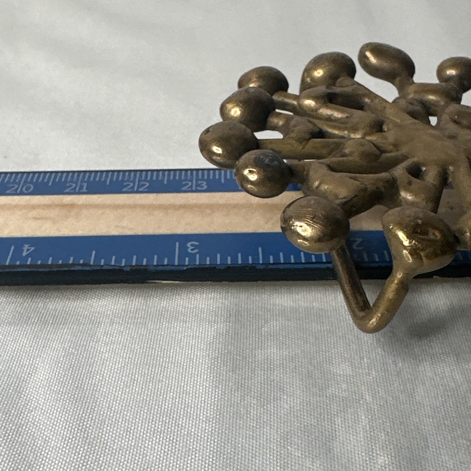 Vintage Jack Boyd Bronze Belt Buckle – Mid Century – Brutalist – Atomic Design