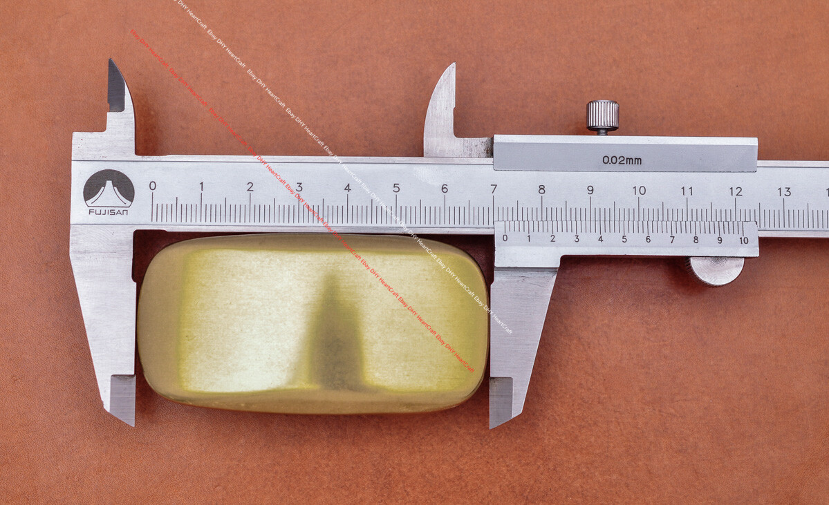 30mm HEAVY DUTY WESTERN SOLID BRASS SMOOTH PLAIN BELT BUCKLE LEATHERCRAFT BUCKLE