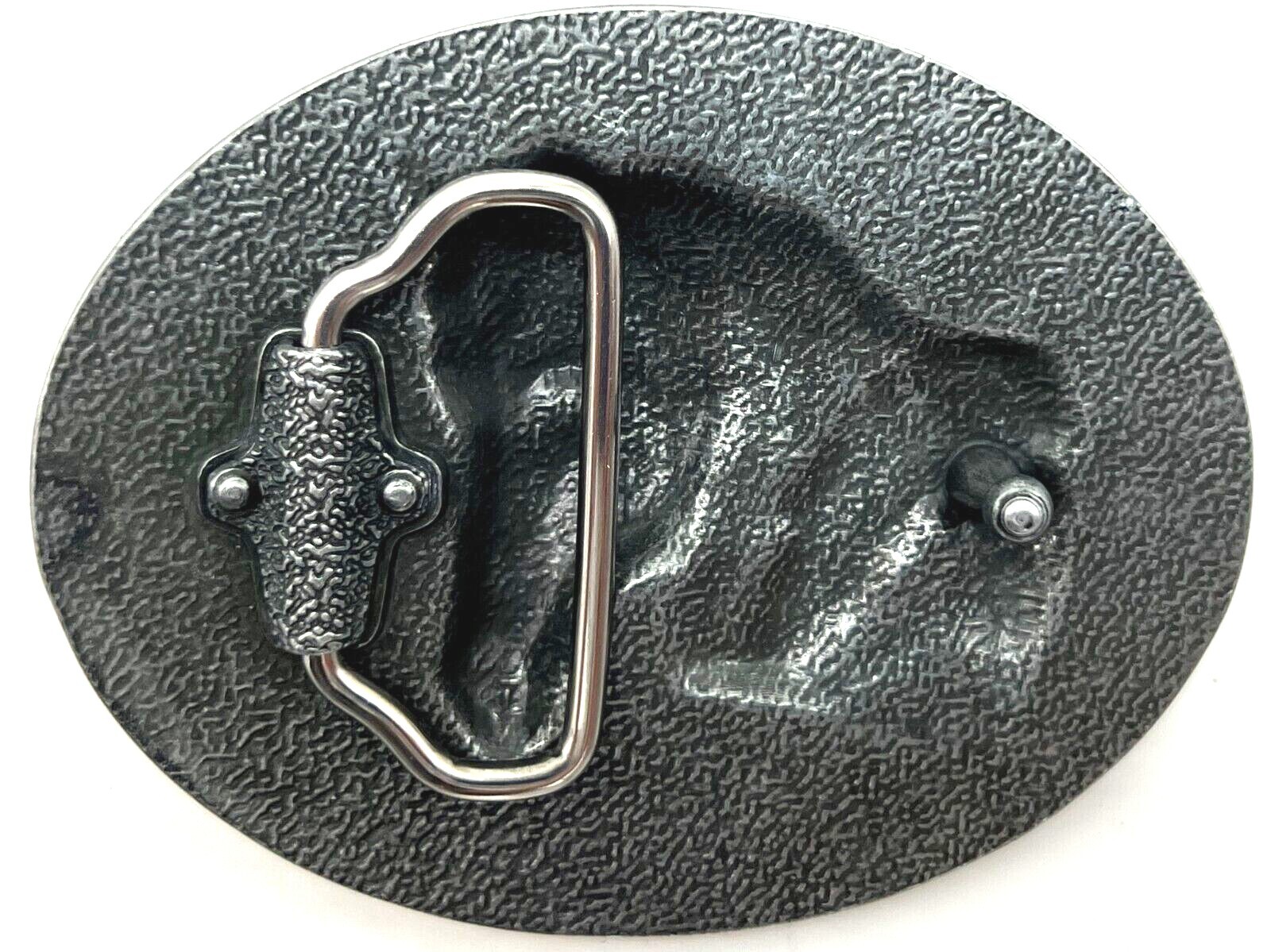 Western Horse Feathers Rodeo Blue Enameled Belt Buckle New