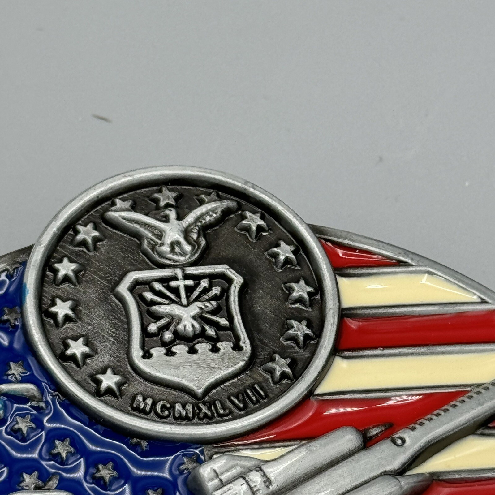 Military Themed Belt Buckle United States Airforce USAF Unisex Belt NOT Included