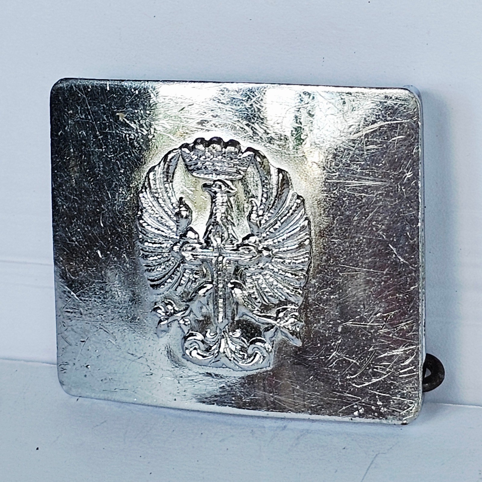 Vtg Spanish Civil War Belt Buckle Francisco Franco Eagle Crown Cross Military