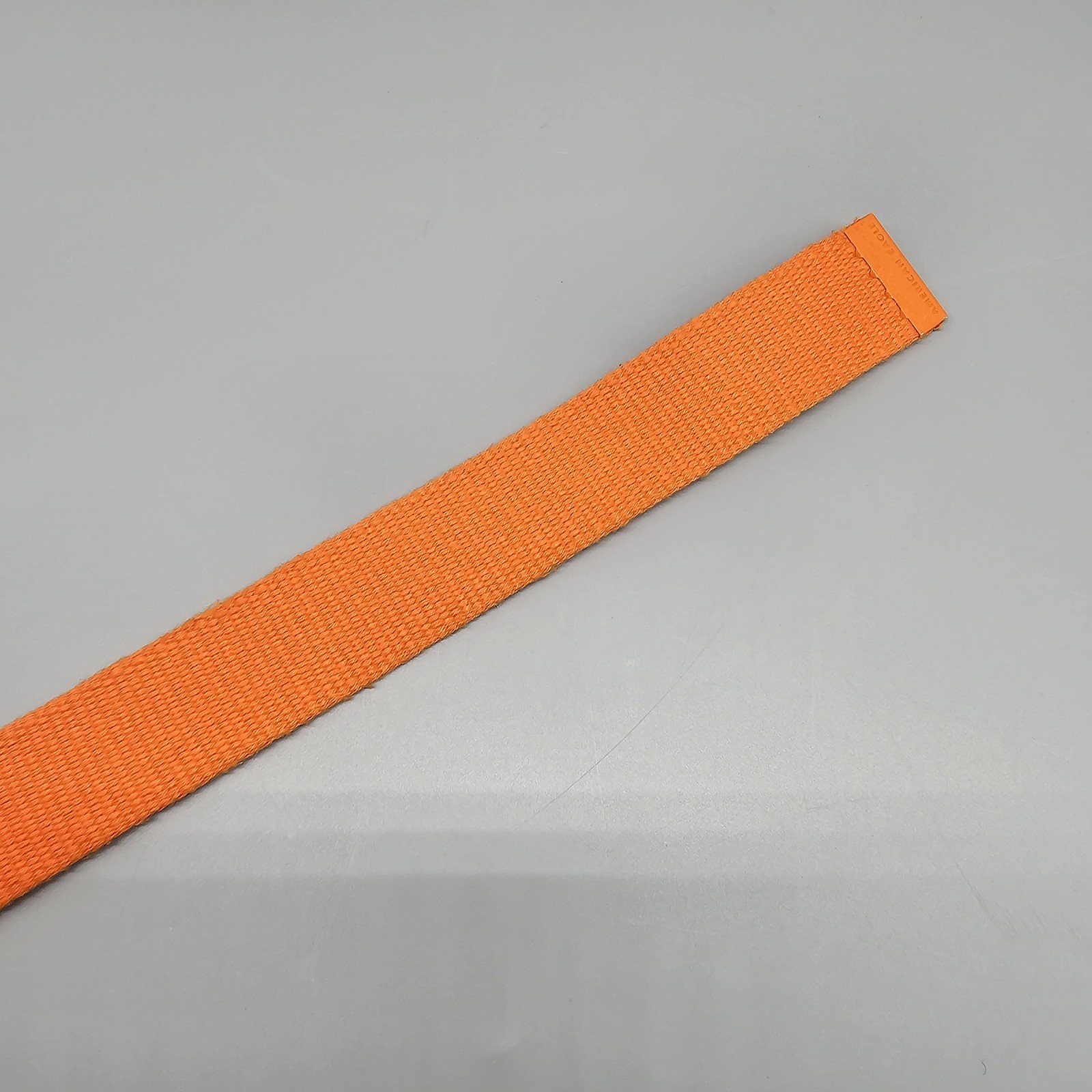 American Eagle Belt Unisex Size Small Orange Web Bottle Opener Military Buckle