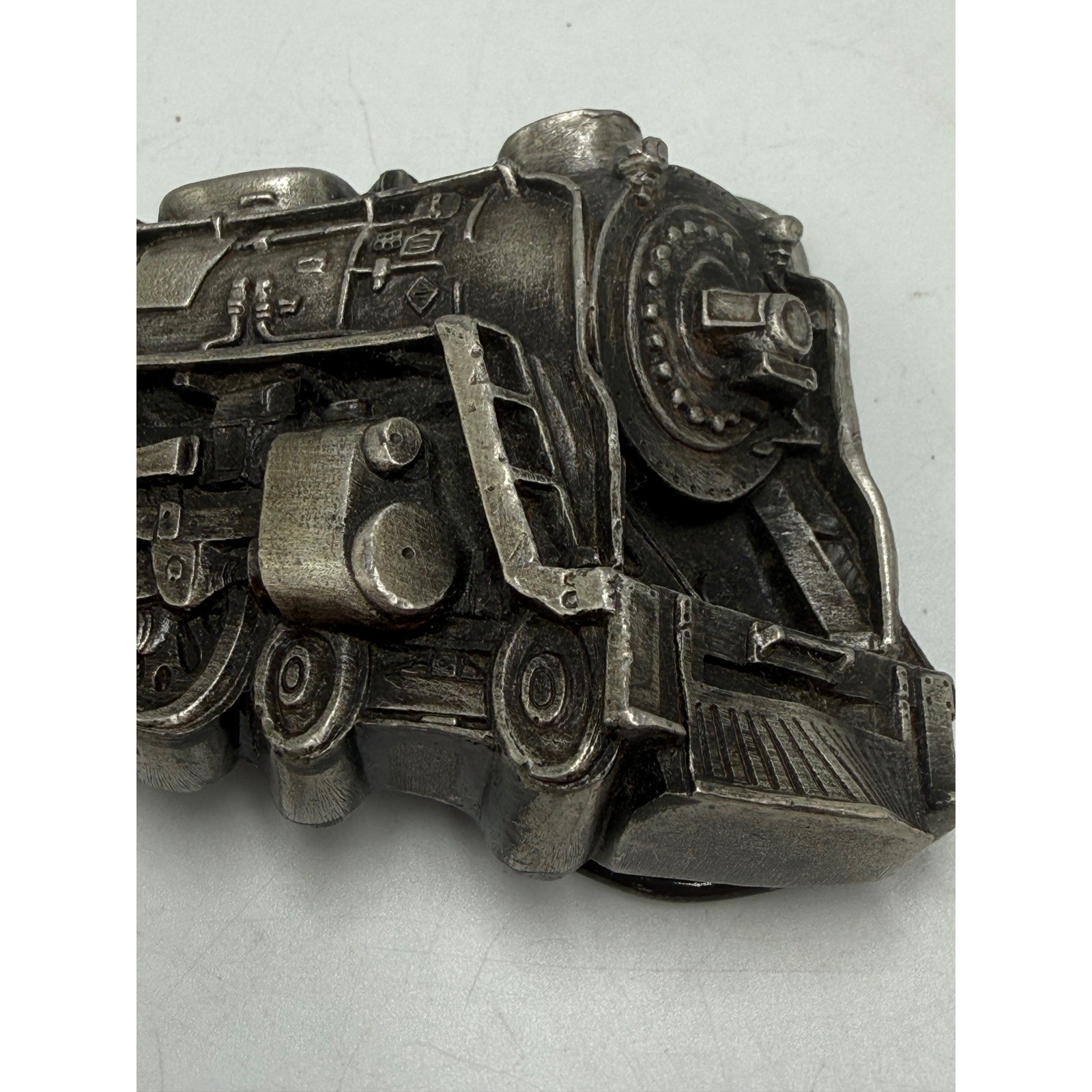 Vintage 1978 Bergamot Brass Works Steam Locomotive Train Belt Buckle 1002 USA