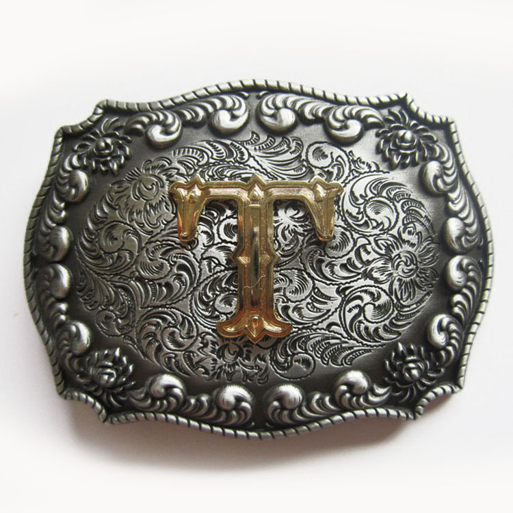 Vintage Style Western Cowboy Cowgirl Letter Belt Buckle also Stock In the US