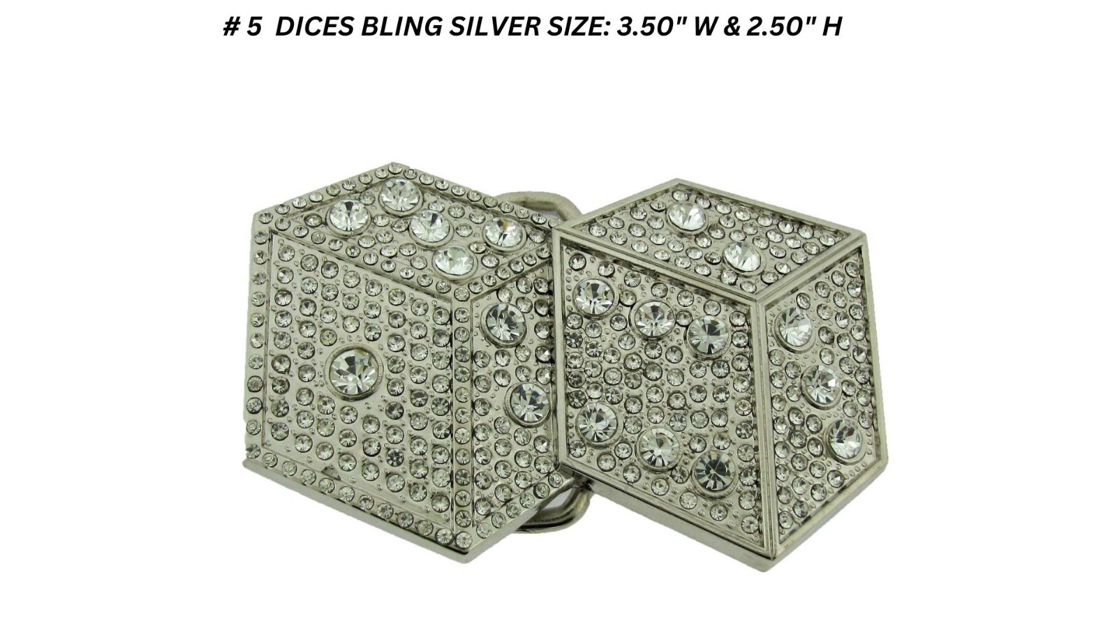 Lucky Dice Las Vegas Raiders Casino Bikers Truckers Western Cowboy Belt buckles