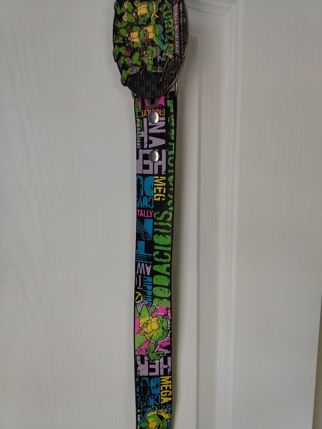 Teenage Mutant Ninja Turtles Retro 2009 Nickelodeon Mirage Studios Belt Buckle