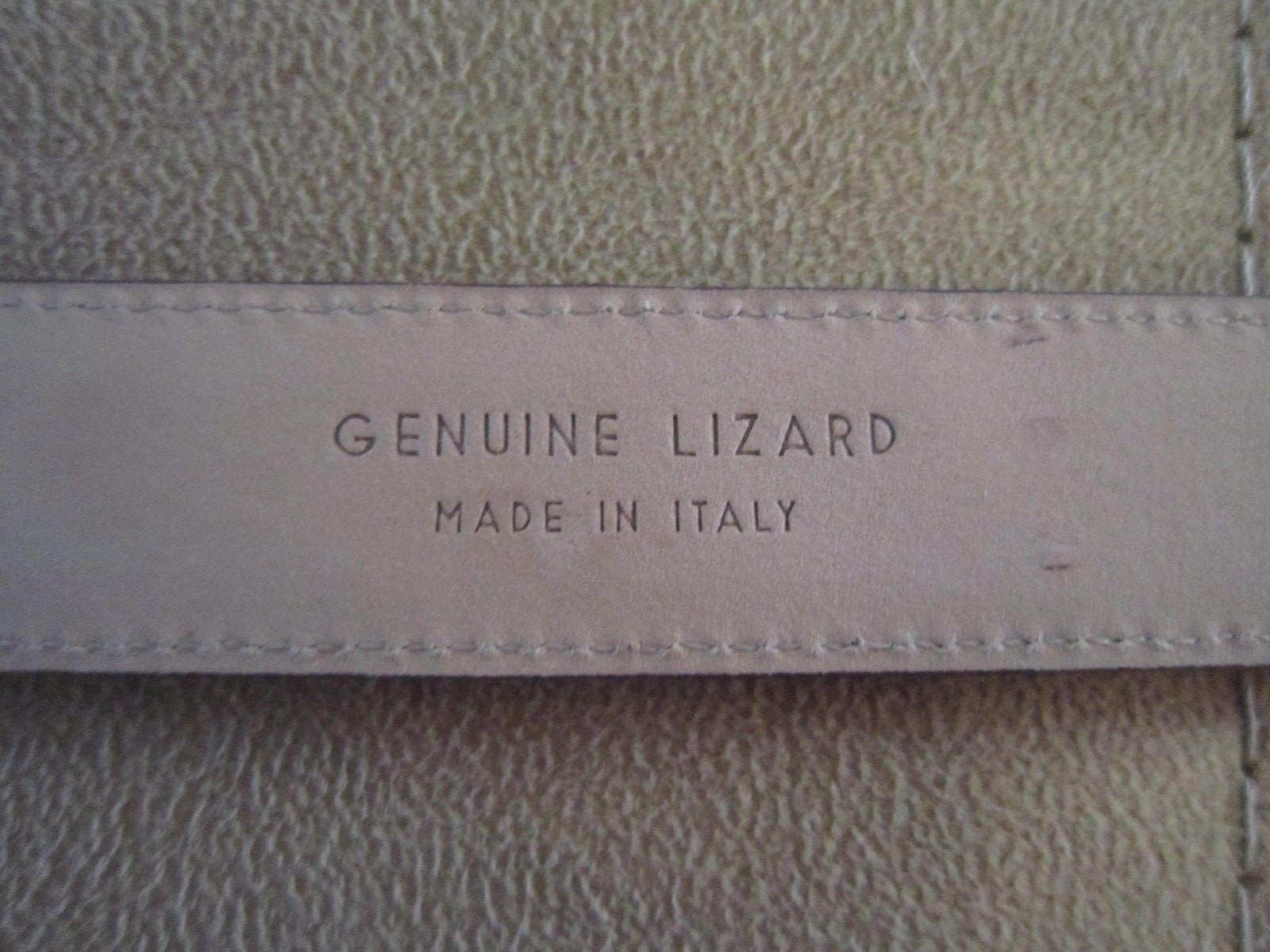 KIESELSTEIN CORD STERLING BULLDOG BUCKLE AND PURPLE LIZARD BELT SIZE 2