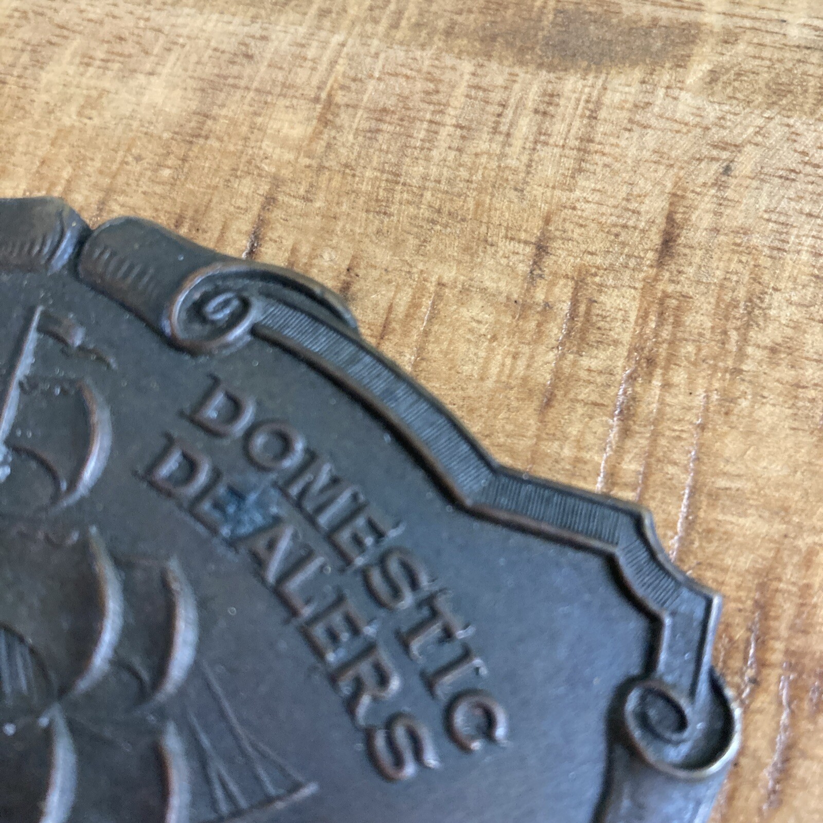 Livingston Wells & Co. Sailing Ship Foreign Domestic Belt Buckle Vintage