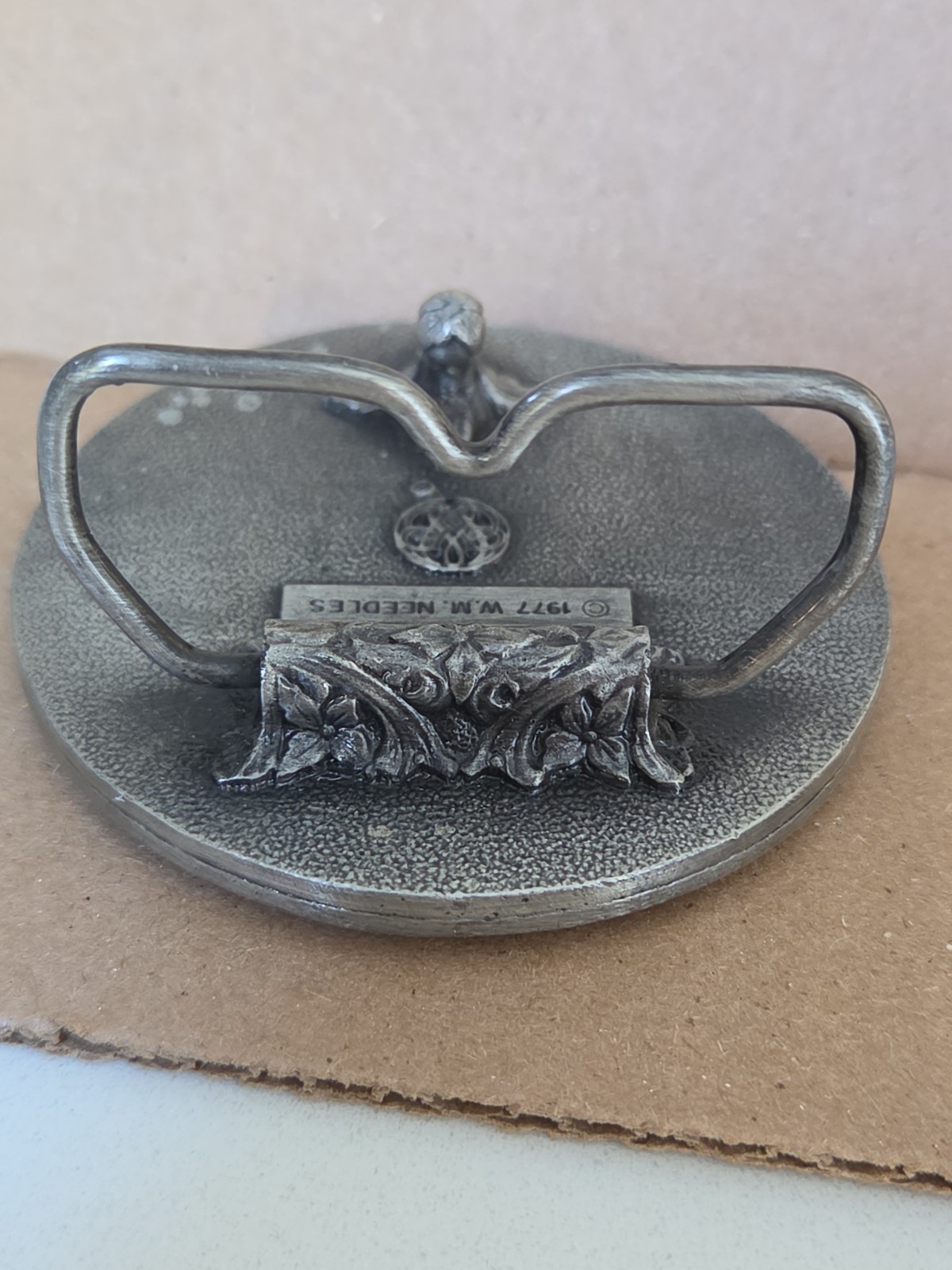 1977 Vintage COLUMBUS OHIO CHIPPERS Woodcarving Woodworkers Club Belt Buckle