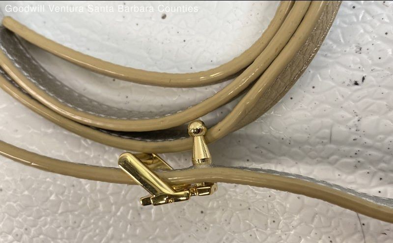 Tory Burch Reversible Logo Skinny Belt In Gold And Silver