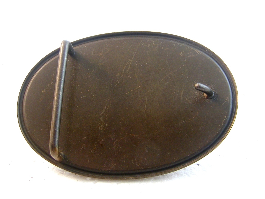 Vintage Scrimshaw ? 2 Ducks in a Pond Belt Buckle