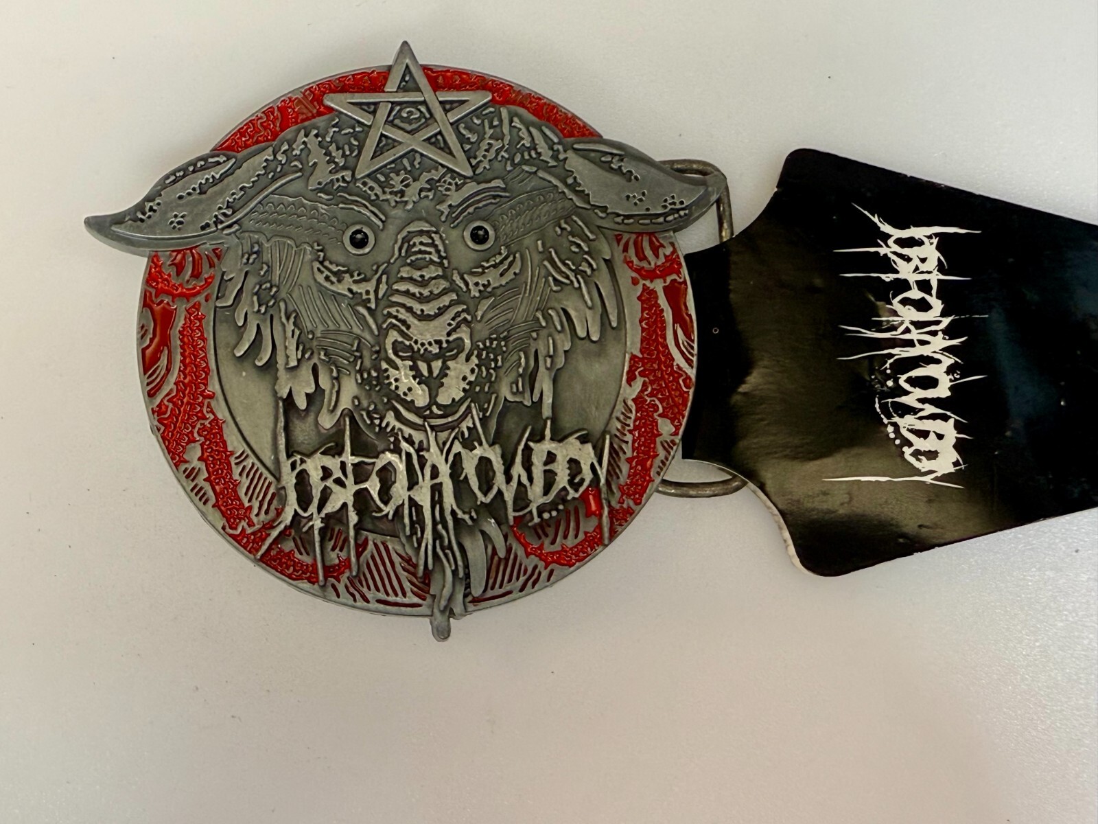 Lamb of God Symbol Logo Job for Cowboy American Heavy Metal Band Belt Buckle