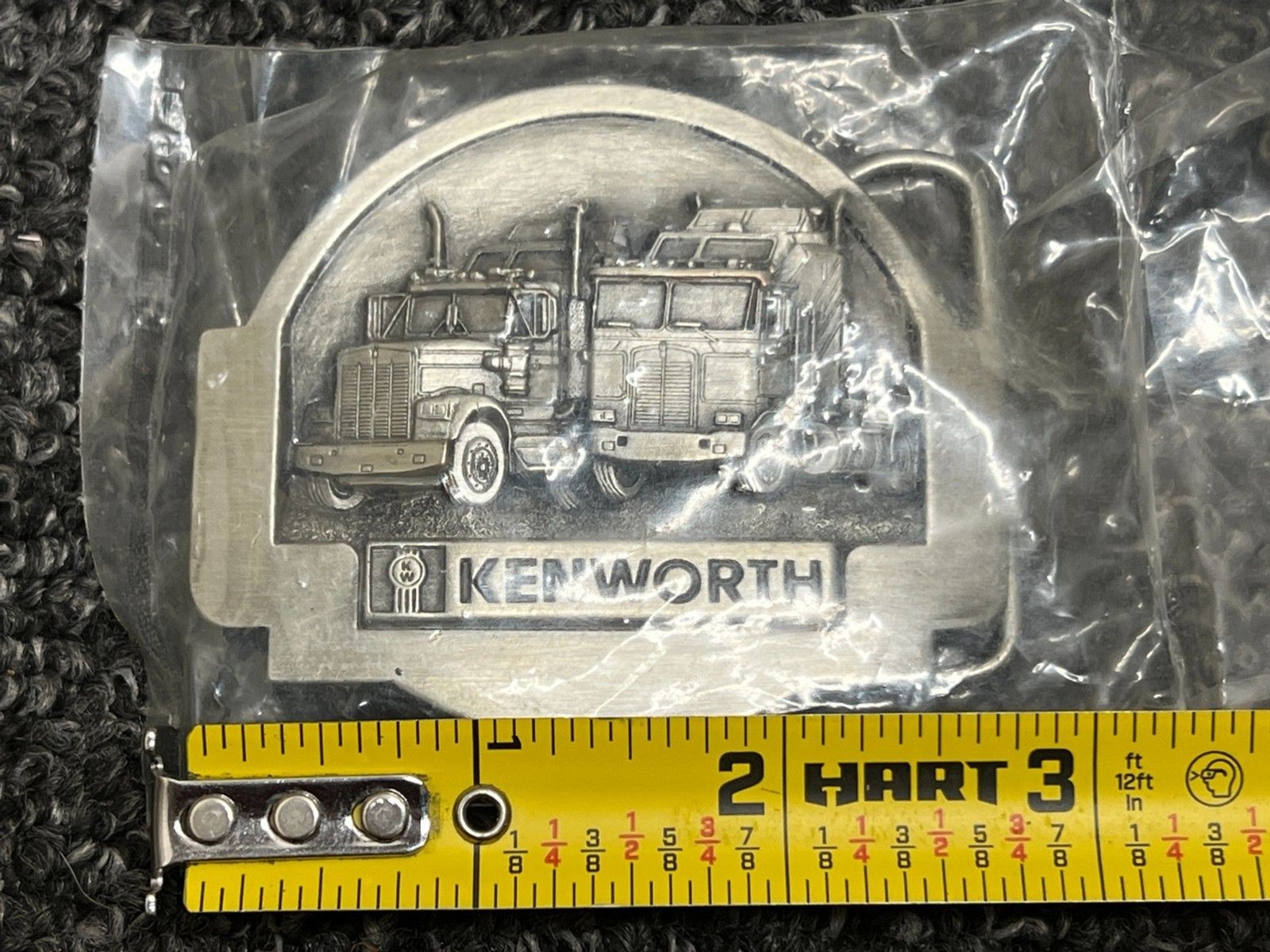 Kenworth Semi Truck Belt Buckle Tonkin USA C-42 – NOS Vintage 1985