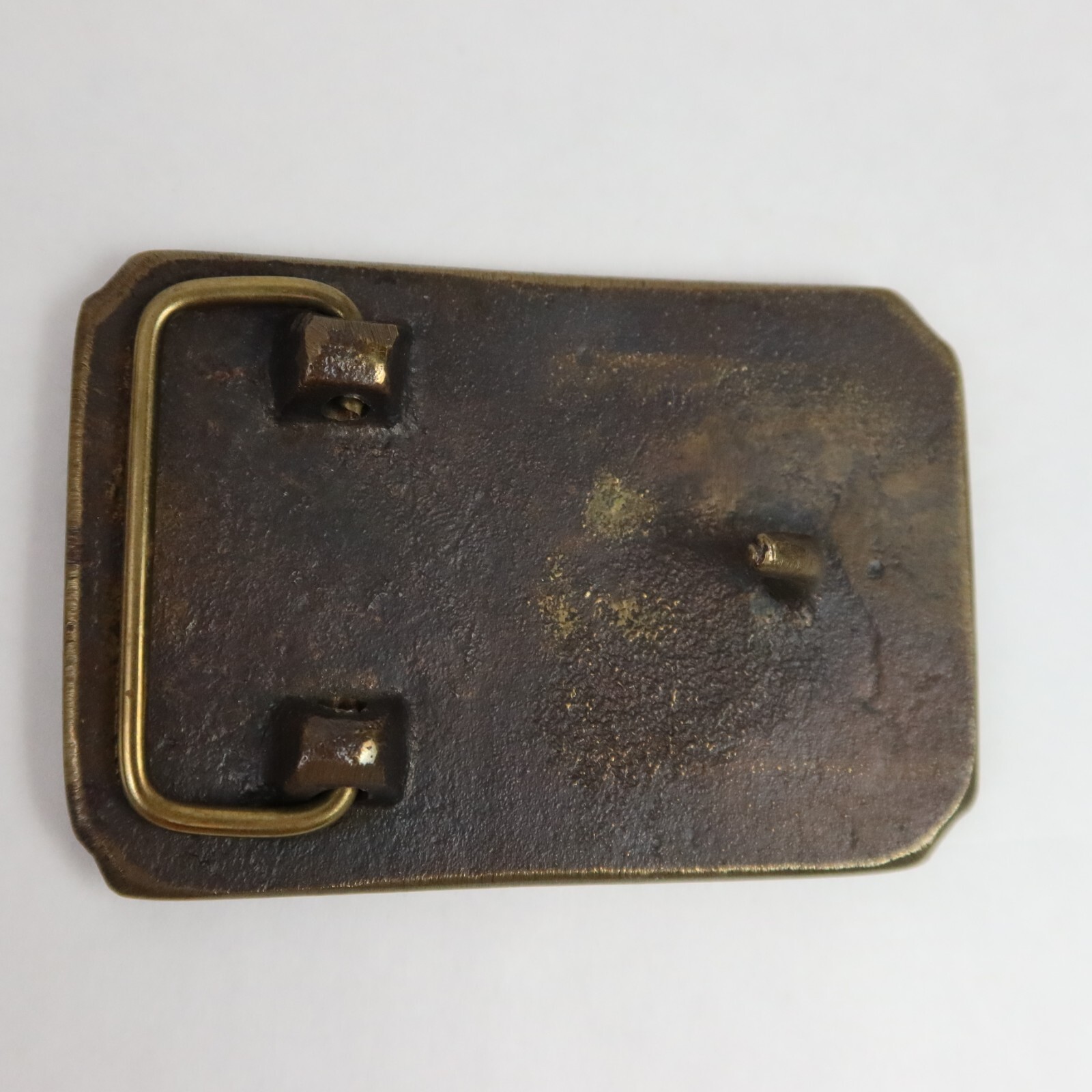 Vintage Nashville Tennessee Music City USA Belt Buckle Guitar Music Notes Brass