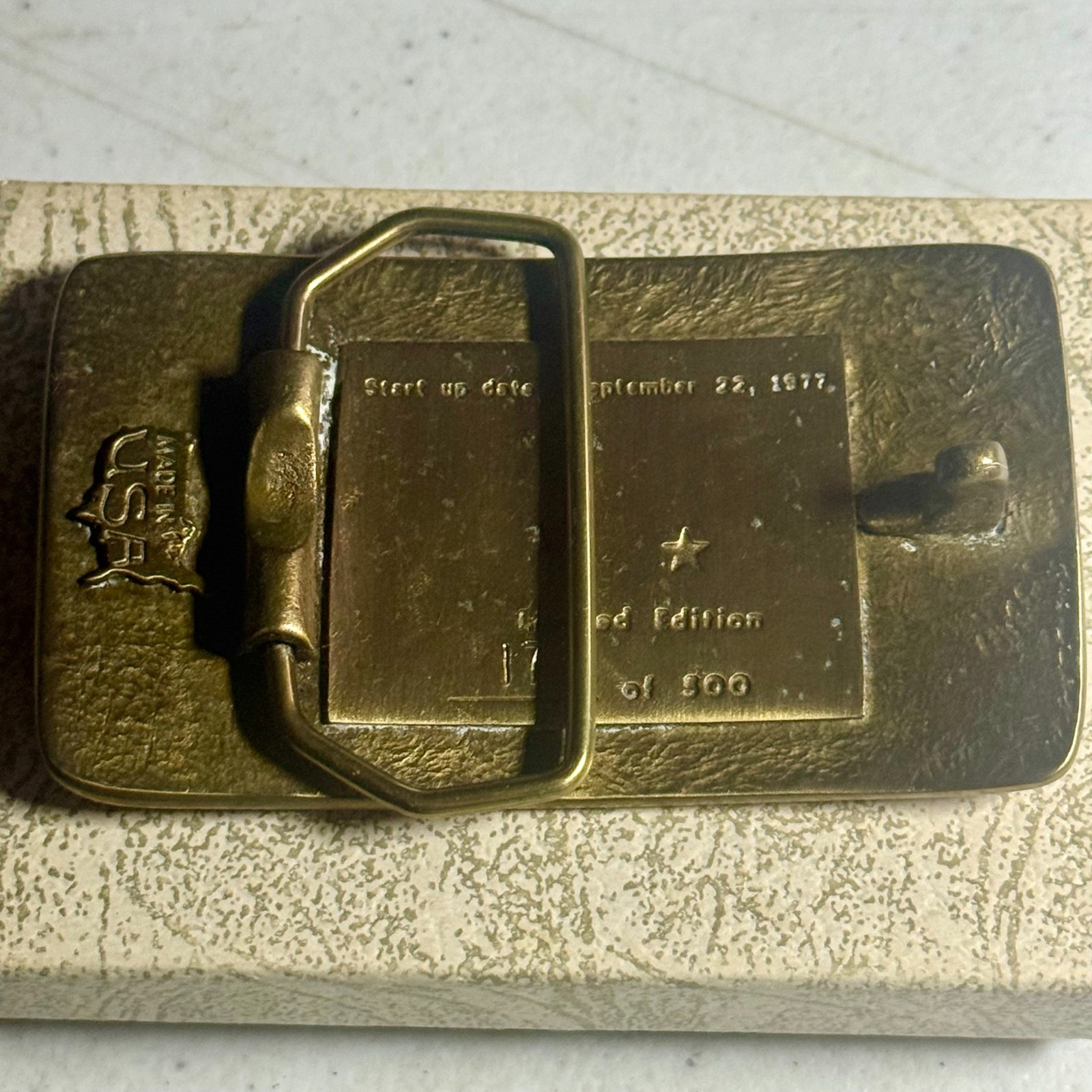 1977 Bear Creek Uranium Limited Edition Belt Buckle 173/900 Made In USA