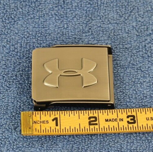UNDER ARMOUR GRIP AUTO LOCK BELT BUCKLE CLOTH AND CANVAS BELTS 1.5&Prime; BRUSHED NICK