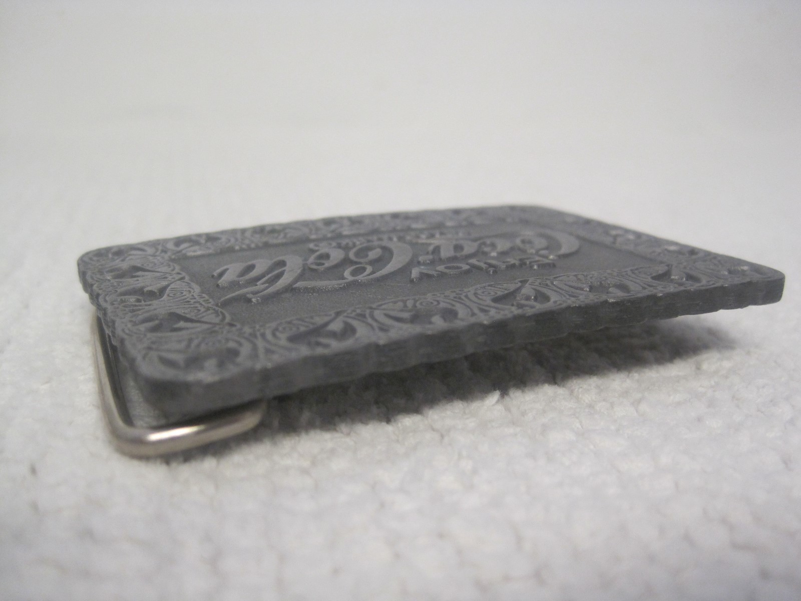 Hit Line USA « Enjoy Coca Cola » Pewter Belt Buckle 3 1/8&Prime; x 2 1/4&Prime;-FAST SHIPPING!