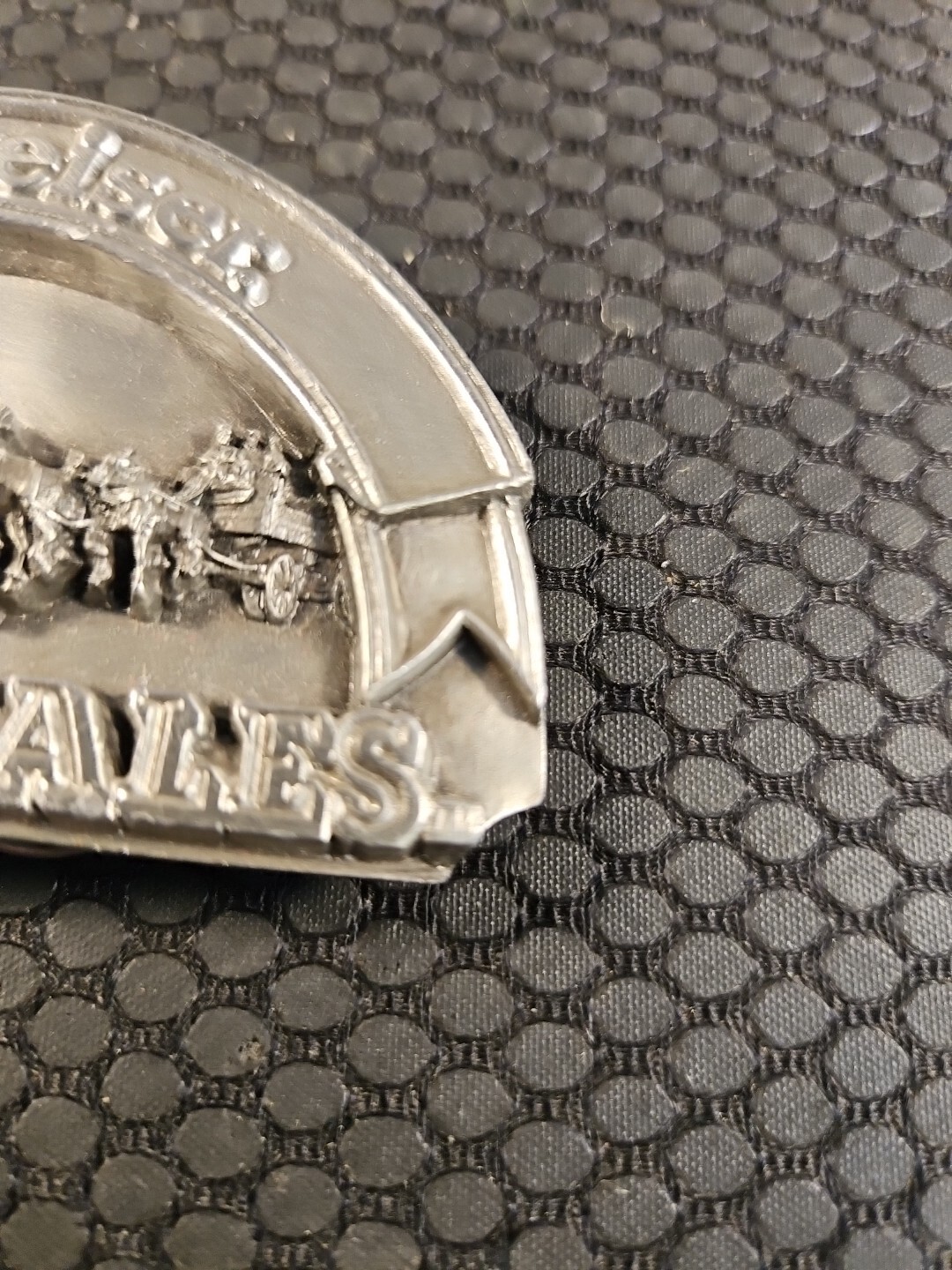 1989 Vintage Budweiser Beer Clydesdales Anhauser Collectible Belt Buckle