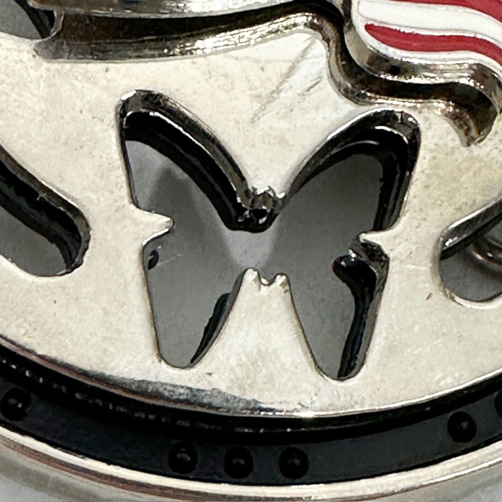 American Flag Butterfly Spinning Fidget Belt Buckle Novelty – 3.44&Prime;