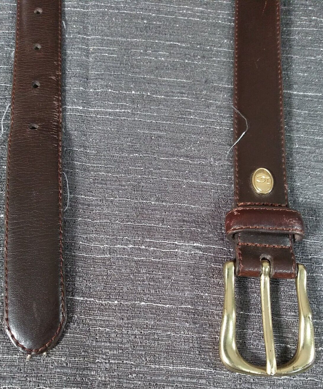 Liz Claiborne Belt Womens Large Brown Genuine Leather