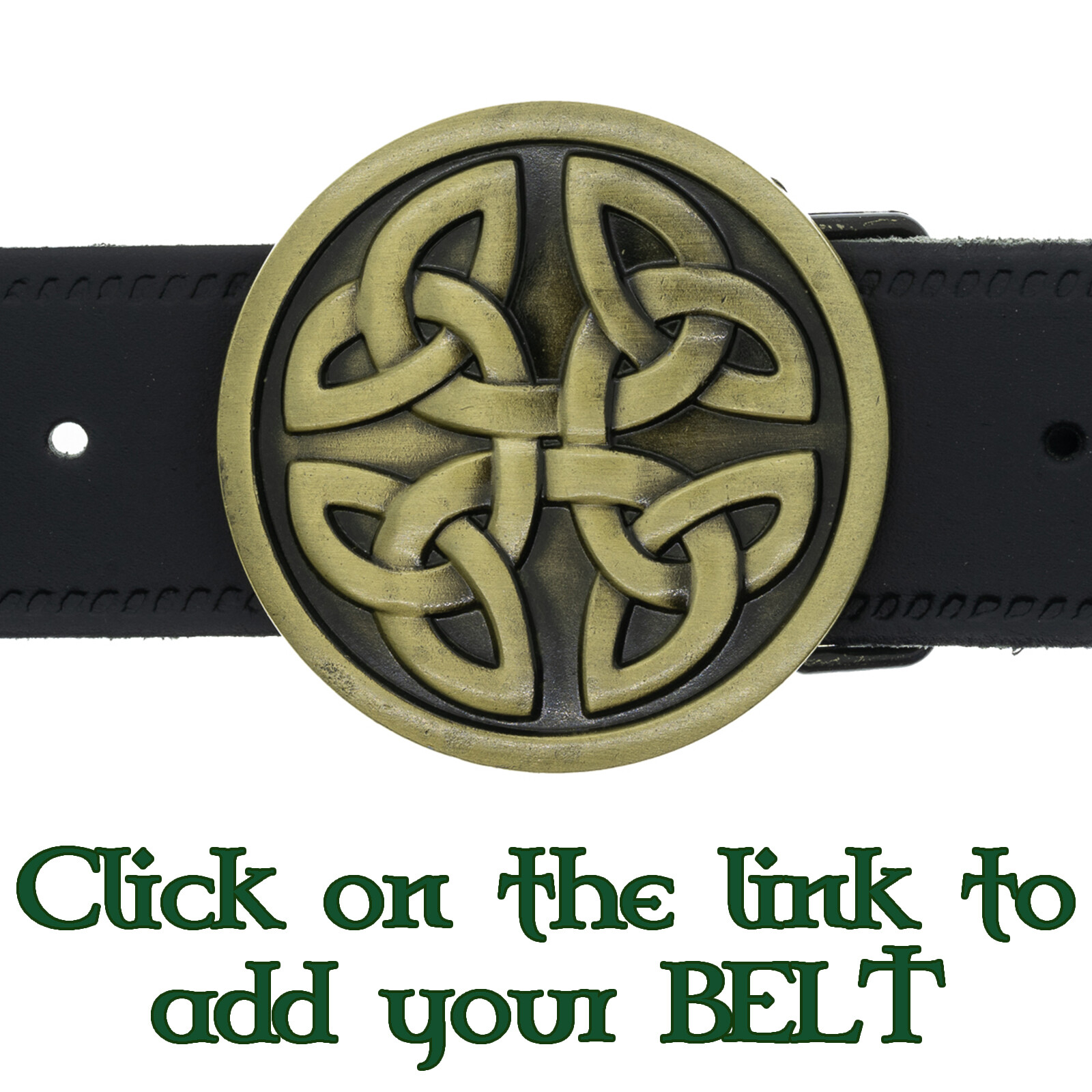 Celtic Cross Knotwork Belt Buckle Metal Biker Gothic Scottish Gaelic