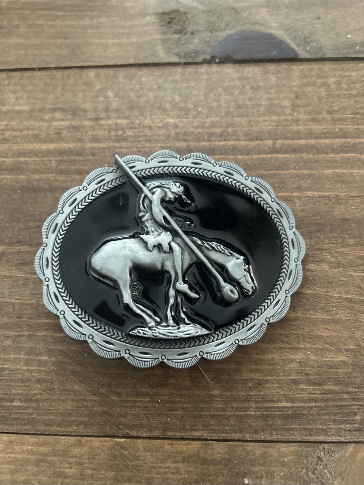 Indian Horse Belt Buckle Sioux Apache Comanche Lakota Collector Native American