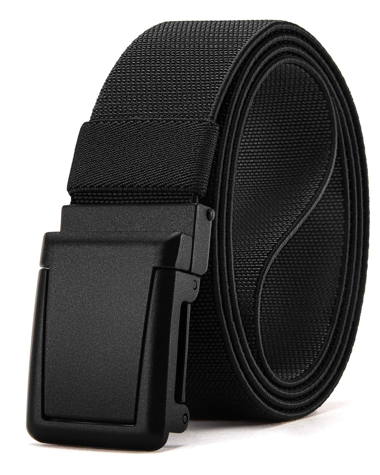 CHAOREN Tactical Belt Men – 38&Prime;-42&Prime; Waist Adjustable, Frosted Matte / Black