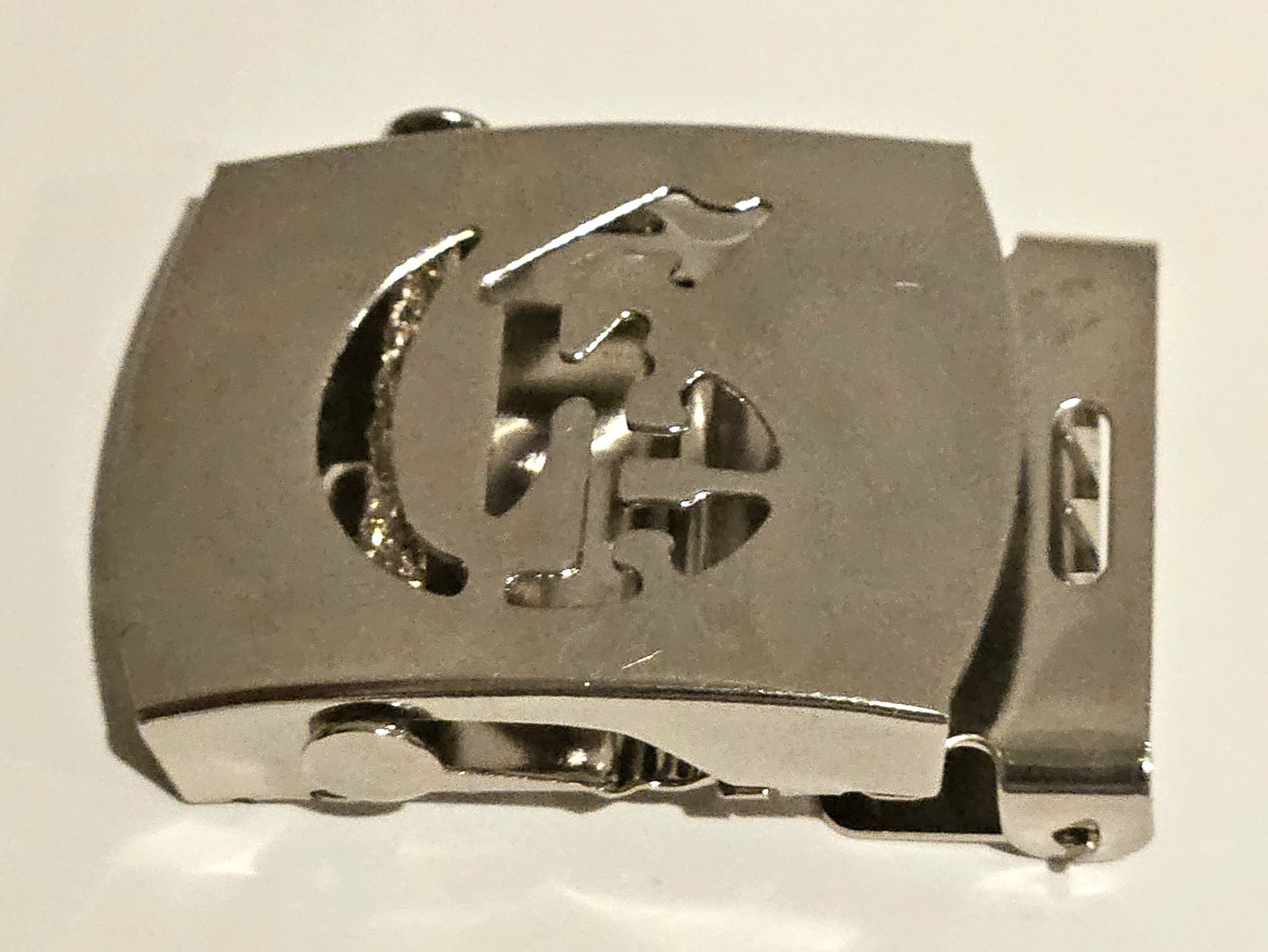 Old English Initial Belt Buckle A To Z Silver Metal Letter Buckle Only