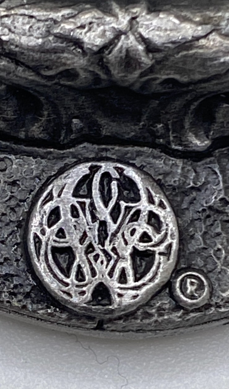 1983 Bergamot Brass Works Unicorn Castle Belt Buckle V-482 Made USA