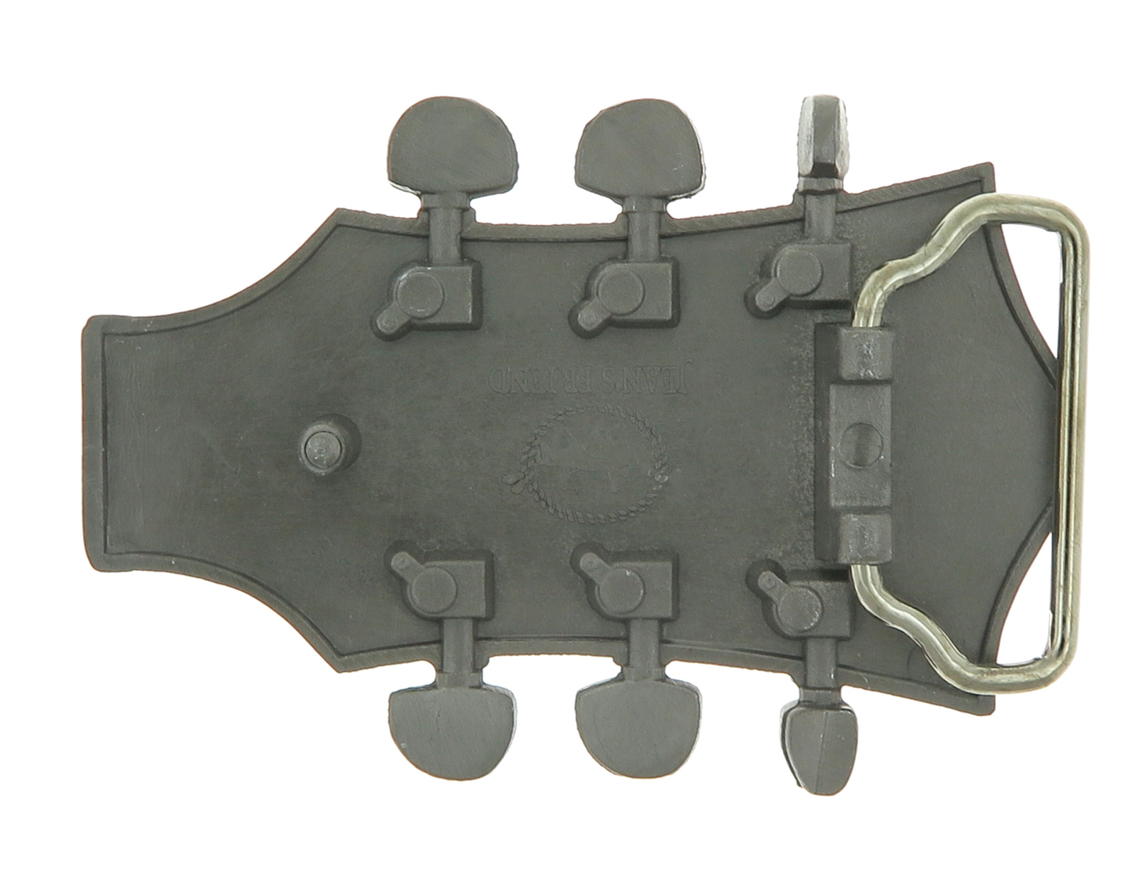Guitar Head Music Blue Enamel Metal Belt Buckle
