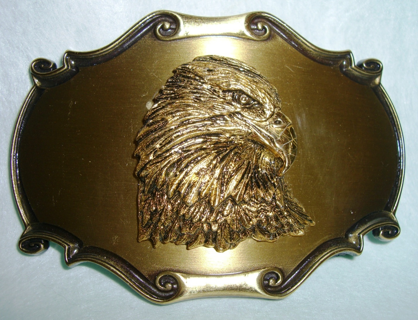 Belt Buckle Eagle Head Vintage Raintree 1980