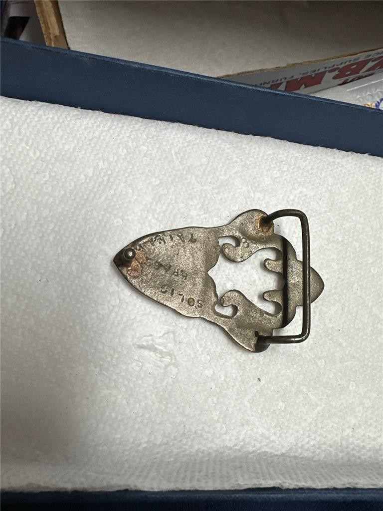 Vintage Brass Unique Metal Belt Buckle