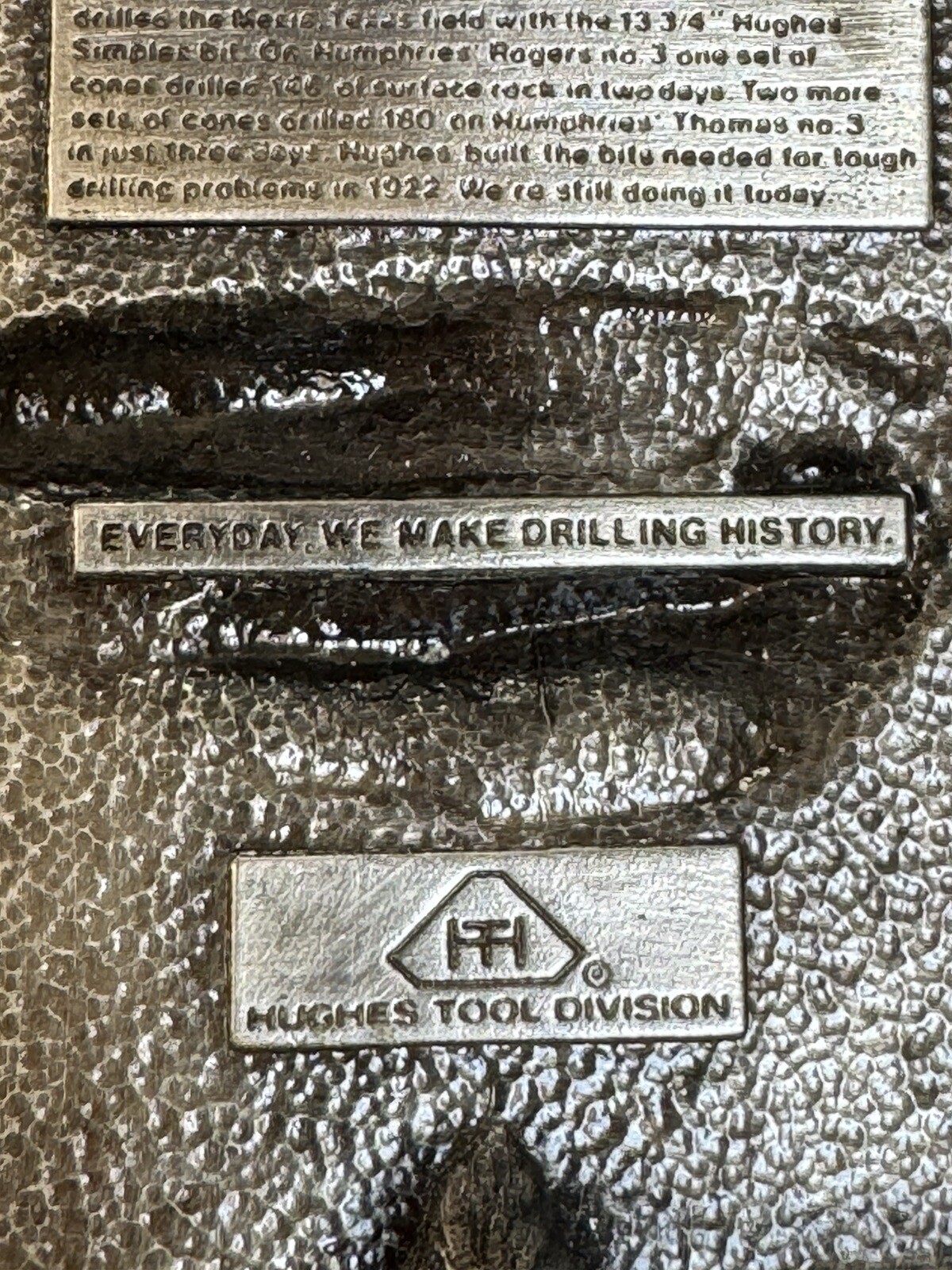 Hughes And Totco Vintage Oil Field Drilling Belt Buckles *MINT CONDITION*