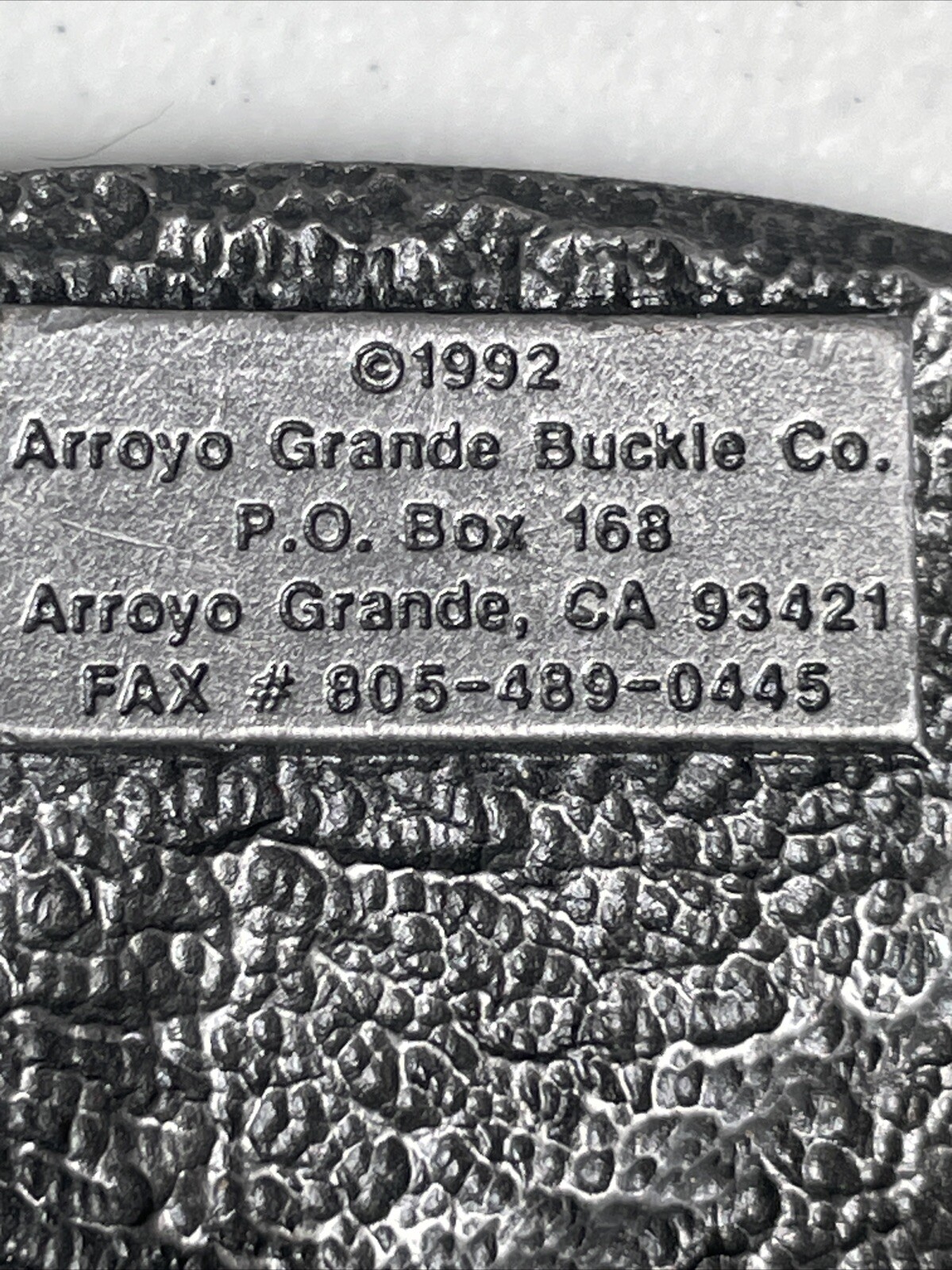 Arroyo Grande Belt Buckle 1992 Southwest Style Eagle Turquoise Colored Stones