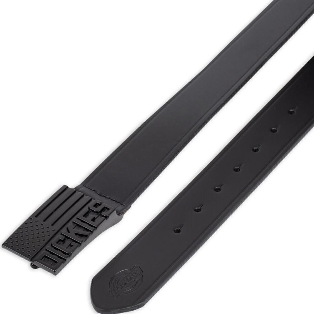 Dickies American Flag Plaque Buckle Casual Leather Belt-Size Medium