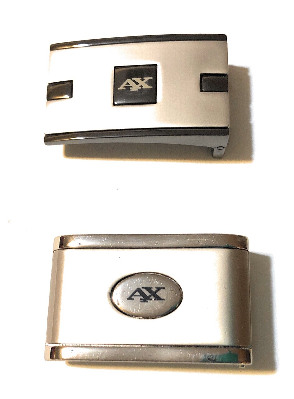 Set of 2 Buckles AX Design for Reversible Belt