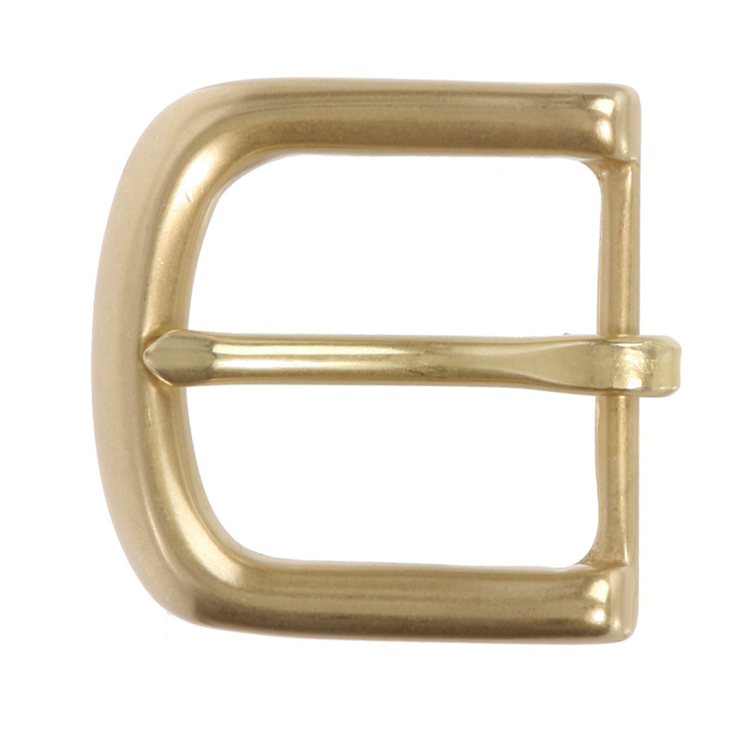 1 1/2&Prime; (38 mm) Nickel Free Single Prong Solid Brass Horseshoe Belt Buckle