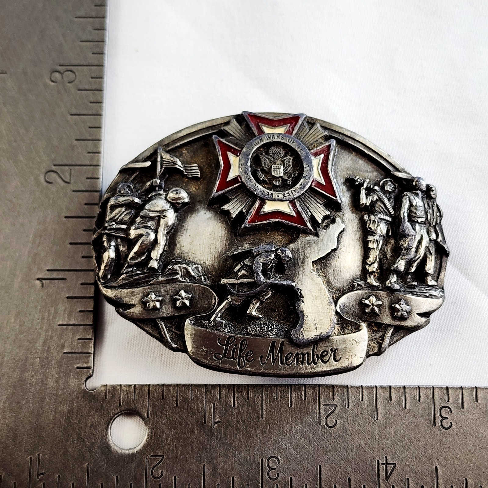 1987 Siskiyou Veterans of Foreign Wars of the US Life Member Belt Buckle #871