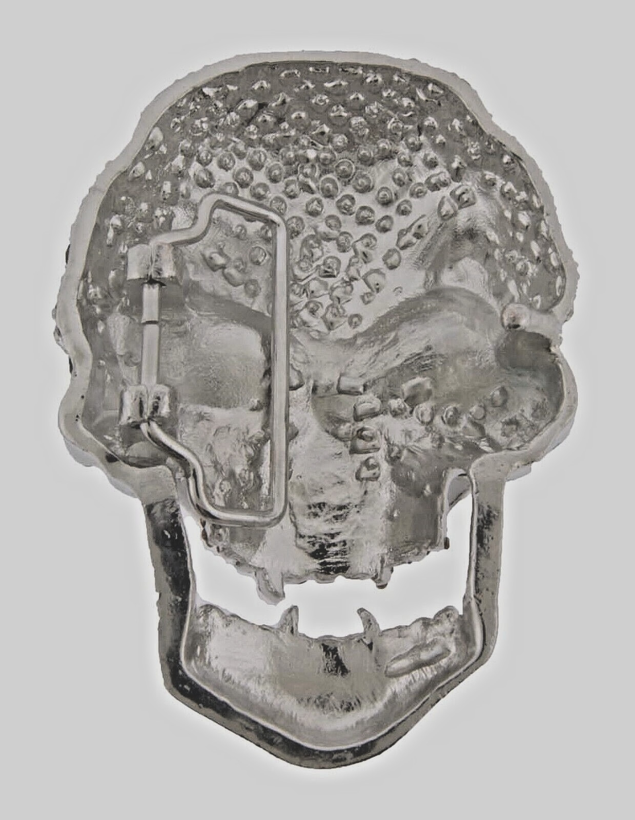 Skull Belt Buckles Men Women Rhinestones Skeleton Vintage Silver Metal Pirate