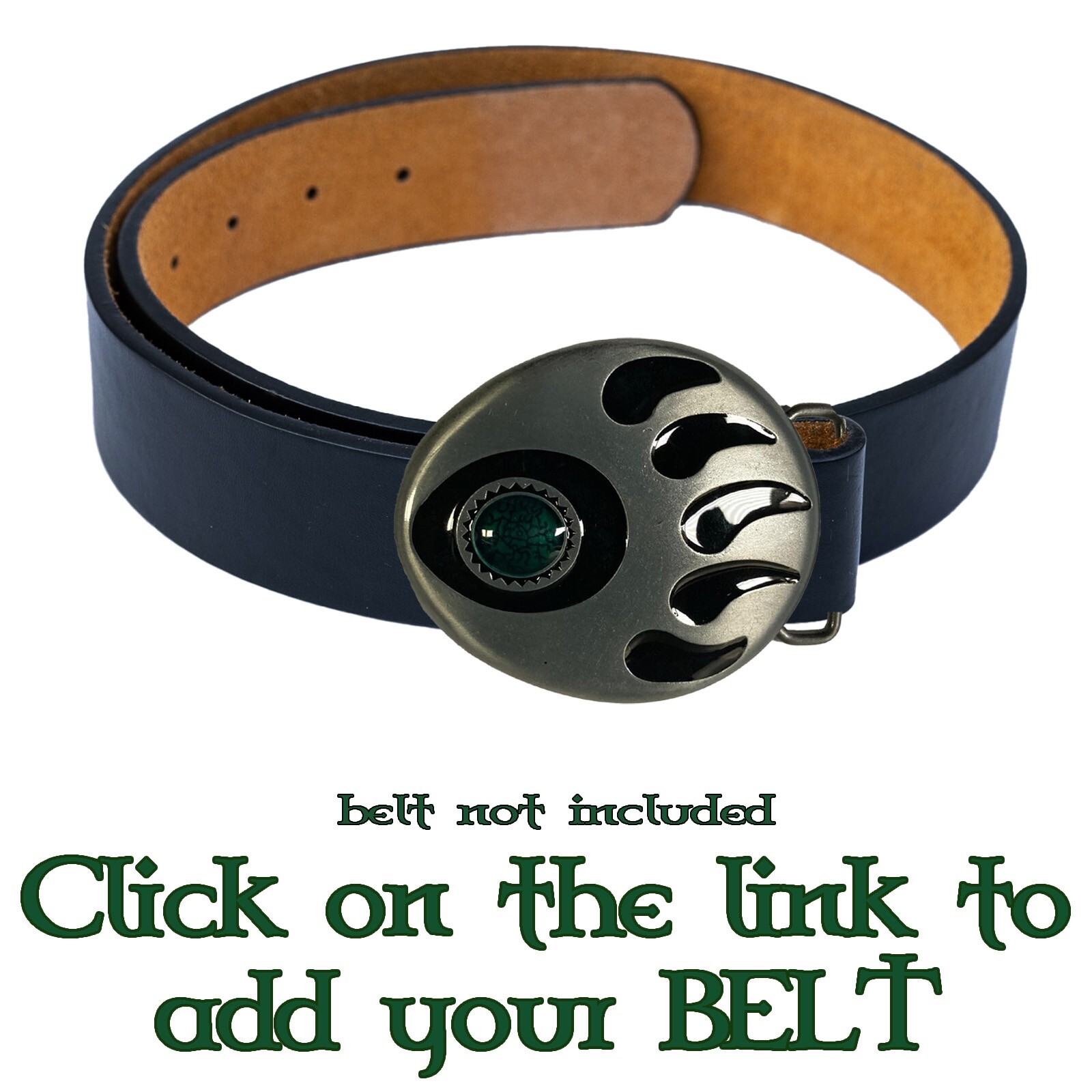 Bear Paw Claw Enamel Metal Belt Buckle Biker Native American Western Country USA